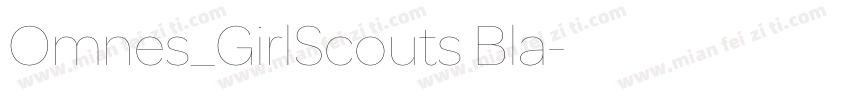 Omnes_GirlScouts Bla字体转换